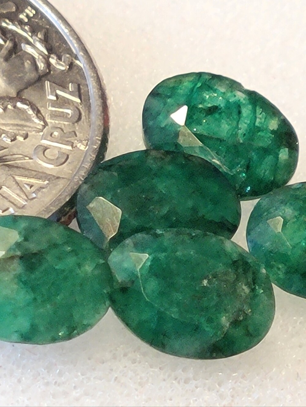 2.20ctw [2pcs.] Natural Emerald Matching Pair Oval Cut Loose Gemstone 8x6mm